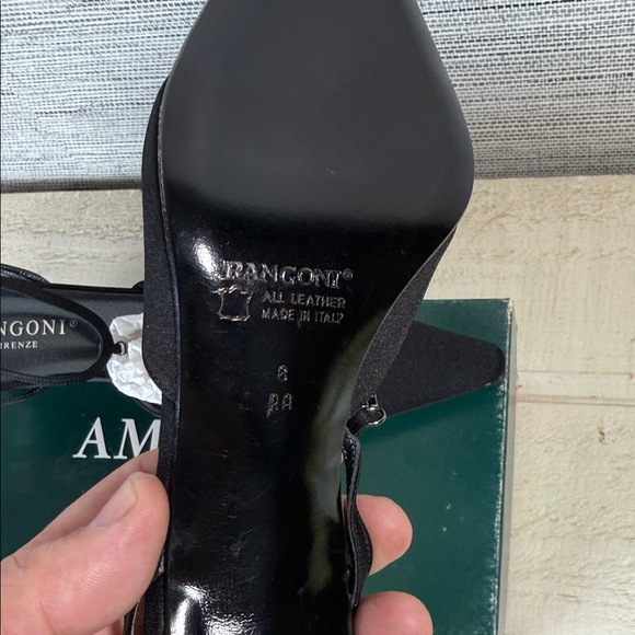 NWT Rangoni Women's Black Pointed Slingback Heels w Box - Picture 7 of 8